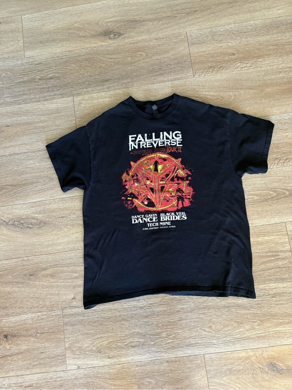 Falling In Reverse Black Graphic Band Tee